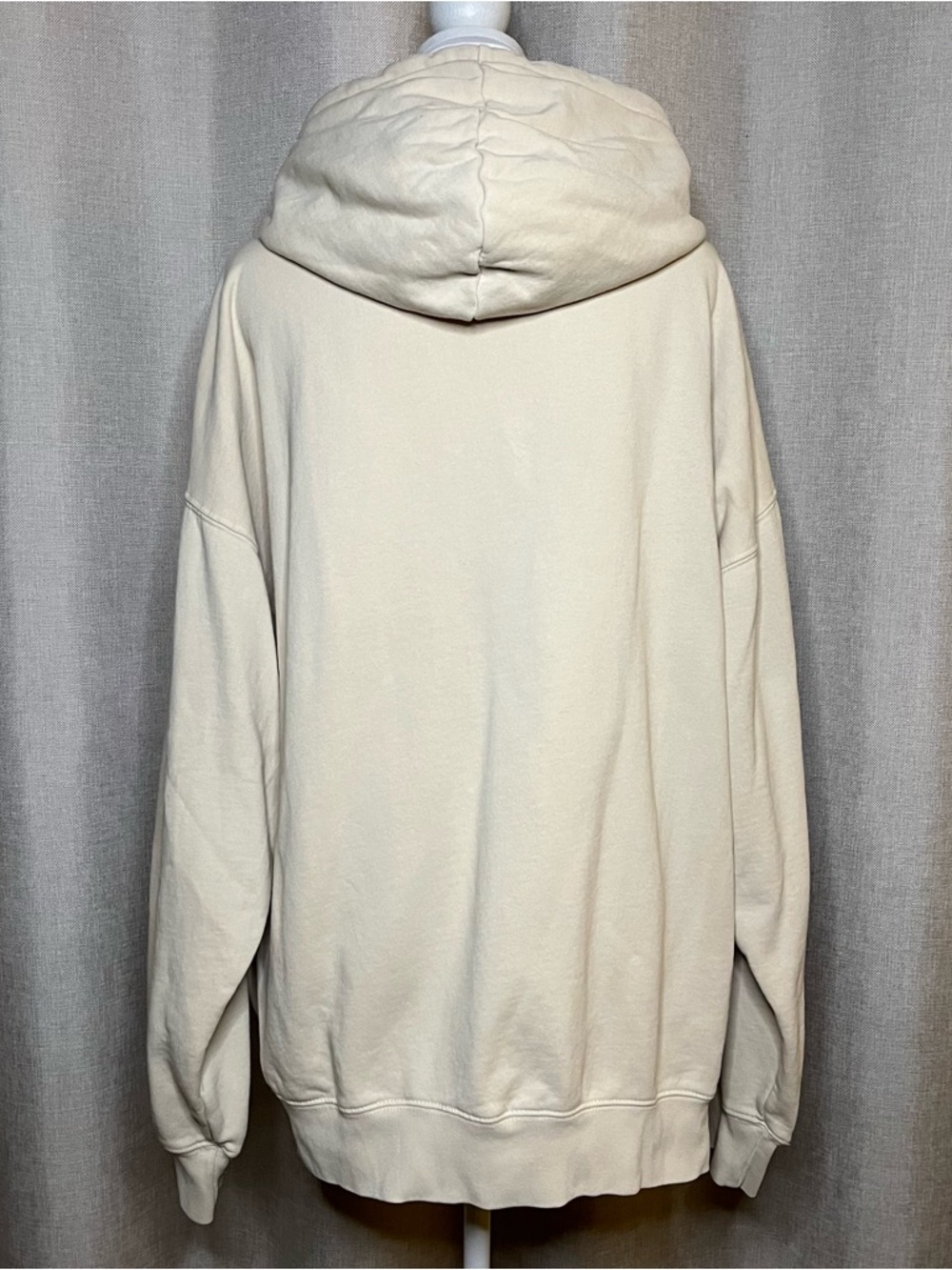 John Galt Christy Full Zip Beige Oversized Chunky Sweatshirt Hoodie One Size - Picture 7 of 8